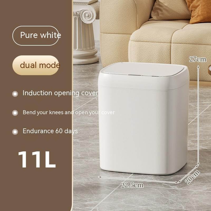 Smart Trash Can With Lid For Bedroom And Living Room Kitchen Storage Box Trash Can Induction Small Car Box Automatic Smart Dustbin Smart Trash Bin - Tiktuk shop #