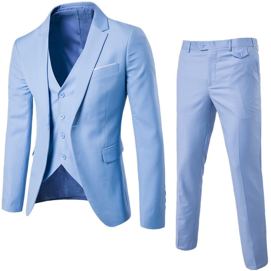 Costume Homme Business Décontracté – Mélange de Coton Élégant