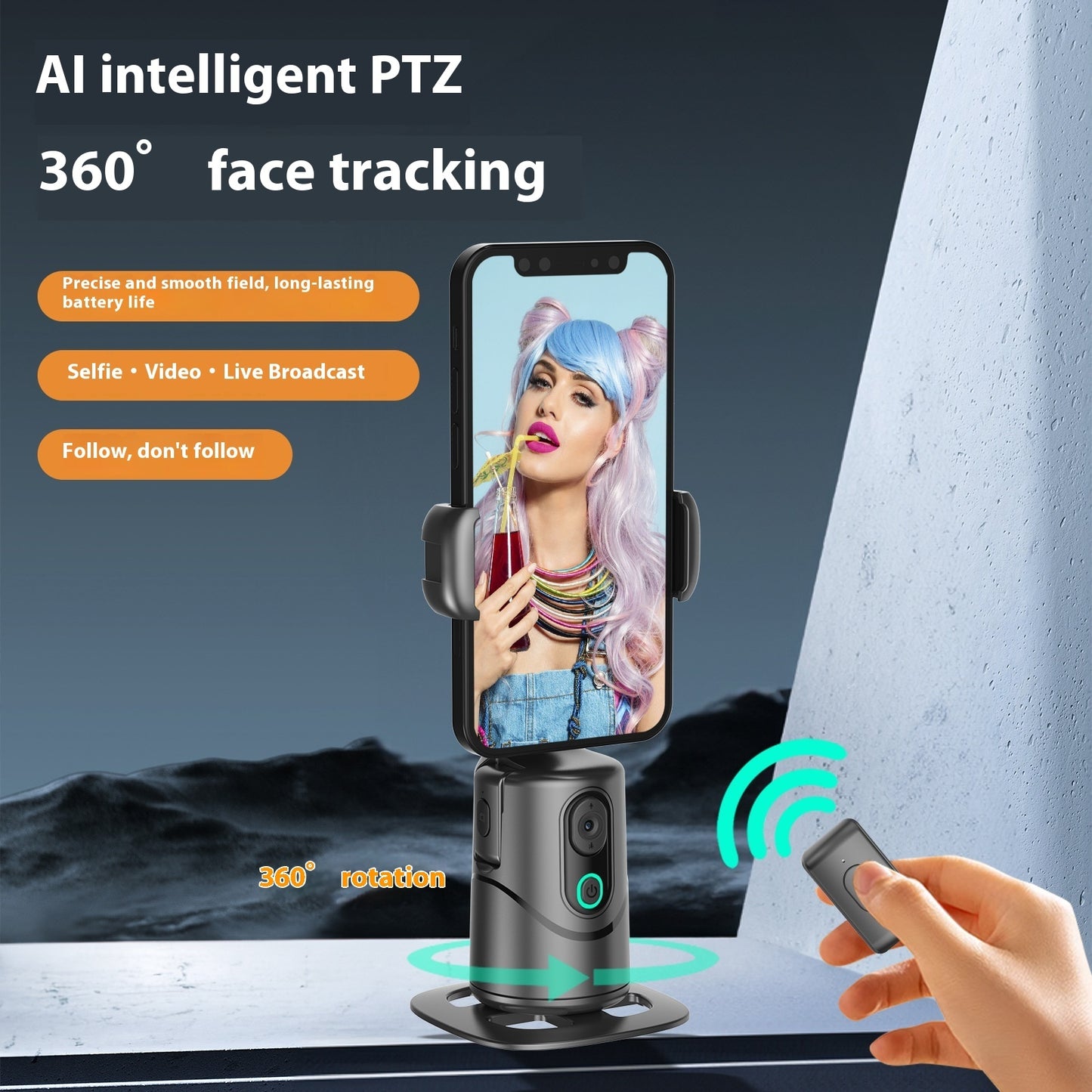 Intelligent Face Recognition Mobile Phone Automatic Tracking PTZ - Tiktuk shop #