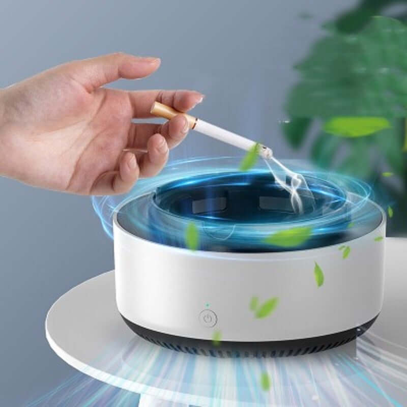 Air Purifier Ashtray Intelligent Electronic Ashtray For Filtering Second-Hand Smoke From Cigarettes Remove Smoking Home Office - Tiktuk shop #