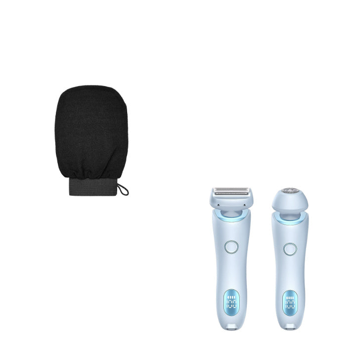 2 In 1 Hair Removal Epilator USB Rechargeable Trimmer Women Body Razor Face Leg Armpit Bikini Hand Pubic Shaver Hair