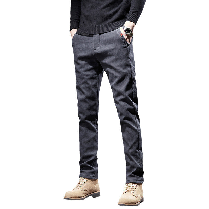 Pantalon Business Homme Slim Fit – Coupe Droite, Tendance et Épais