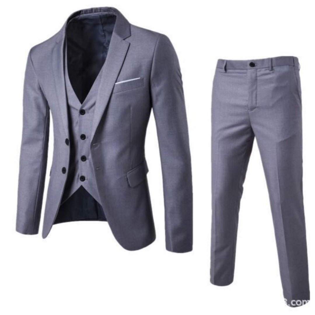 Costume Homme Business Décontracté – Mélange de Coton Élégant