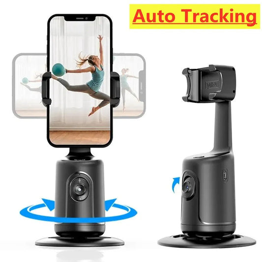 360 Auto Face Tracking Gimbal AI Smart Gimbal Face Tracking Auto Phone Holder For Smartphone Video Vlog Live Stabilizer