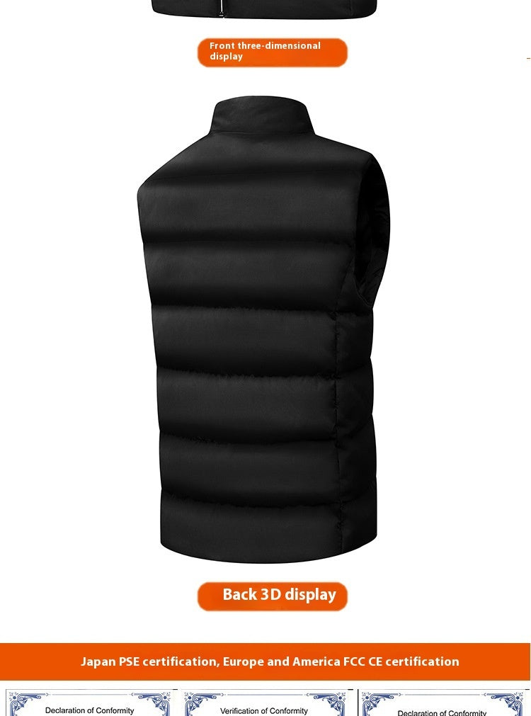 Gilet Thermique Intelligent avec Chauffage d'Hiver et Chargement