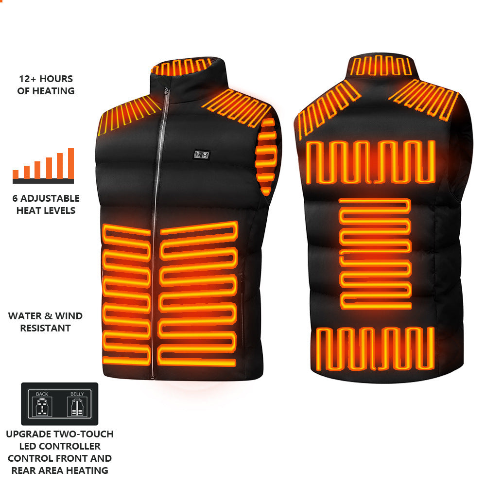 Gilet Thermique Intelligent avec Chauffage d'Hiver et Chargement