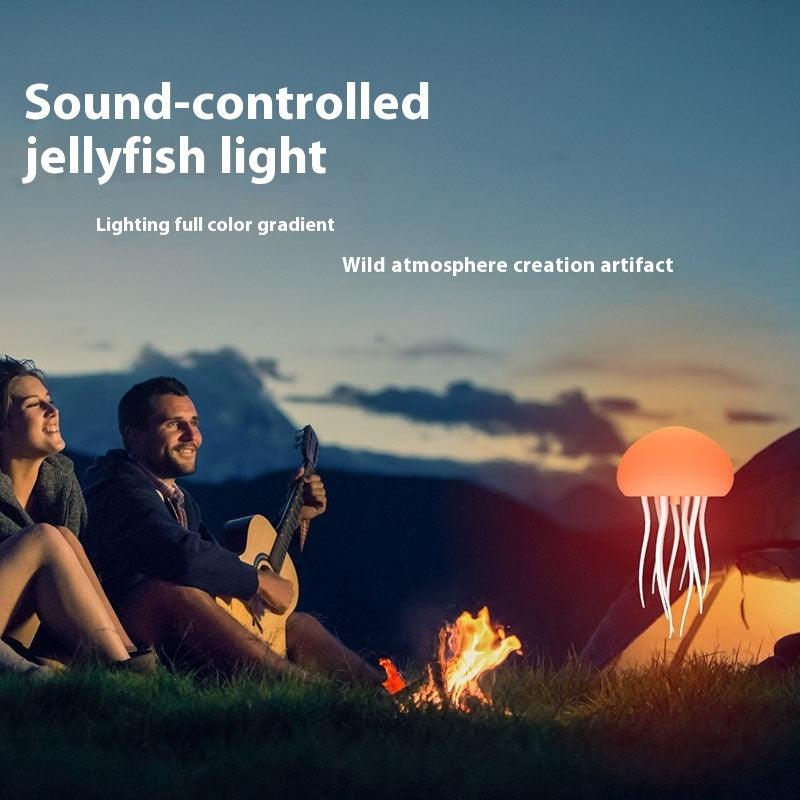 Jellyfish Mood Lamp LED Jellyfish Night Light Portable Jellyfish Lamp Jellyfish Decorations Smart Table Lamp For Bedside Desk - Tiktuk shop #