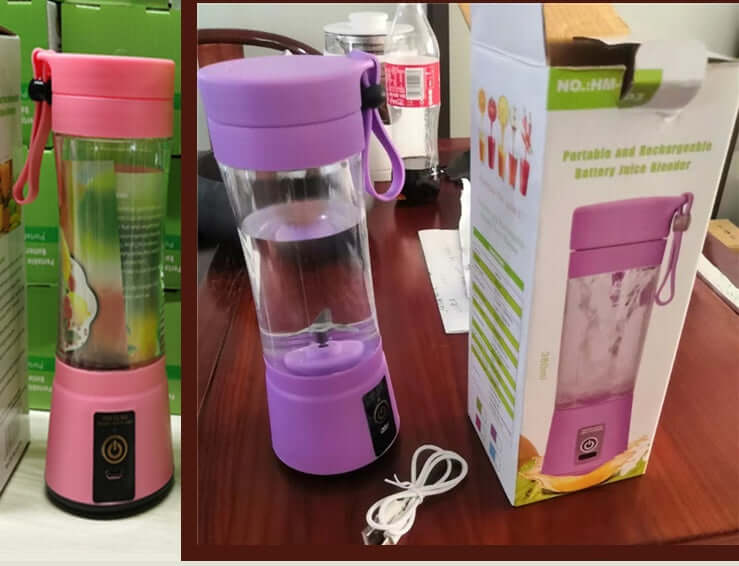 Portable Blender With USB Rechargeable Mini Kitchen Fruit Juice Mixer Home Simple Portable Electric Mini Juicer - Tiktuk shop #