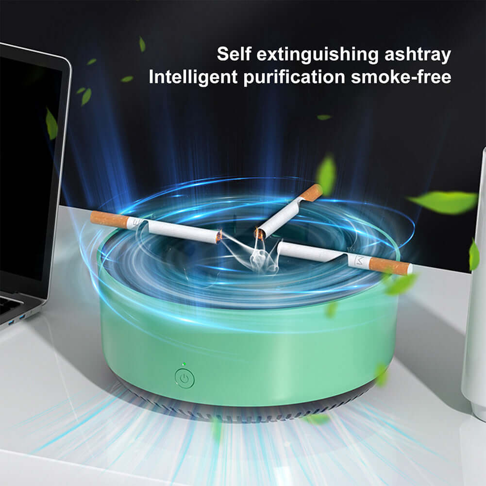 Air Purifier Ashtray Intelligent Electronic Ashtray For Filtering Second-Hand Smoke From Cigarettes Remove Smoking Home Office - Tiktuk shop #