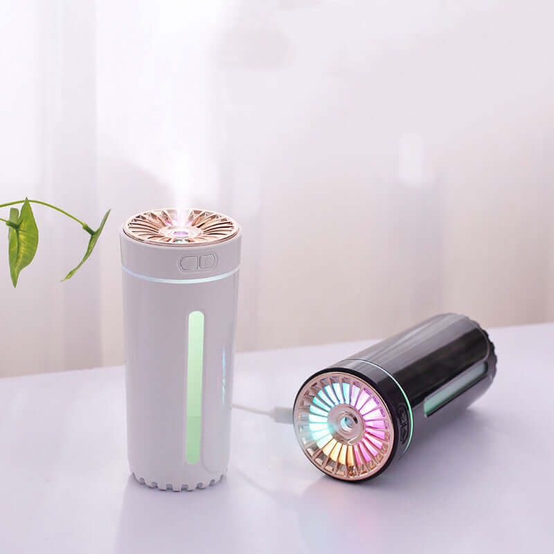 Wireless Air Humidifier Colorful Lights Mute Ultrasonic USB Fogger Diffuser Purifier 800mAh Rechargeabl Cool Mist Maker For Car - Tiktuk shop #