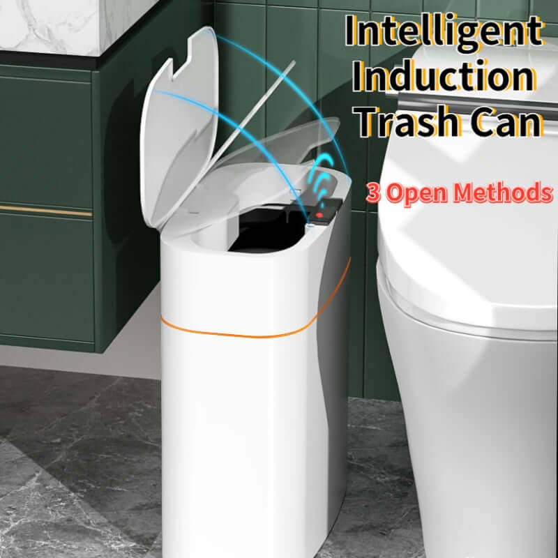 Smart Trash Can With Lid For Bedroom And Living Room Kitchen Storage Box Trash Can Induction Small Car Box Automatic Smart Dustbin Smart Trash Bin - Tiktuk shop #