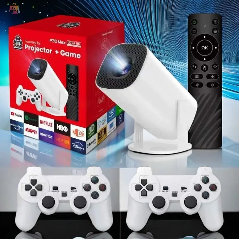 HD 4K Game Projector Clear And Smooth Game tiktukshop.store