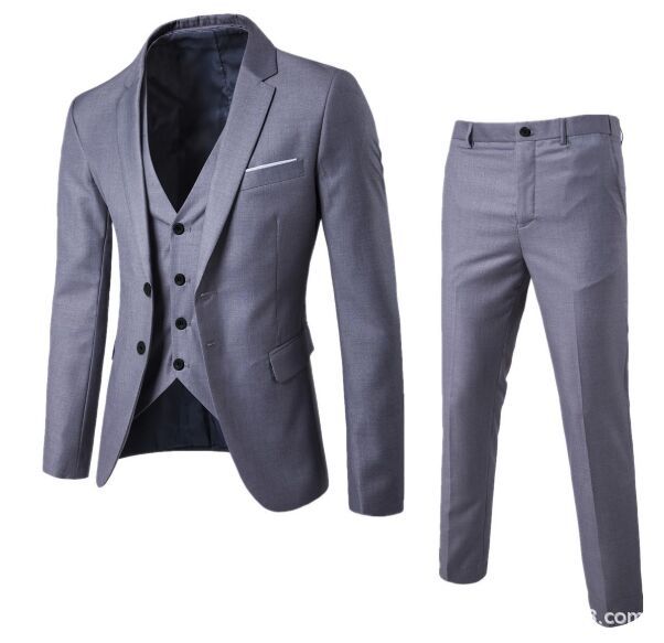 Costume Homme Business Décontracté – Mélange de Coton Élégant