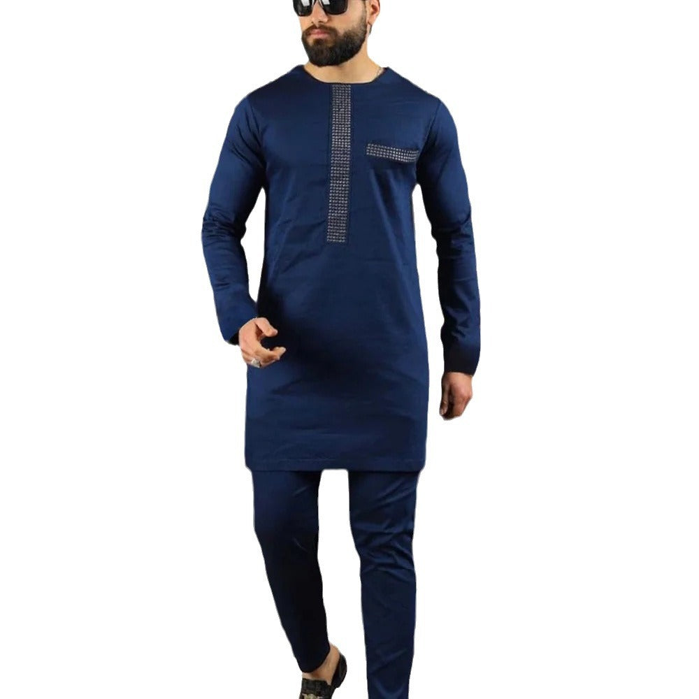 Costume Décontracté Homme en Style Ethnique Africain