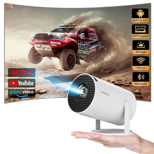 S100 Projector WIFI Projection Screen Home tiktukshop.store