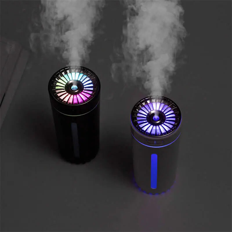 Wireless Air Humidifier Colorful Lights Mute Ultrasonic USB Fogger Diffuser Purifier 800mAh Rechargeabl Cool Mist Maker For Car - Tiktuk shop #