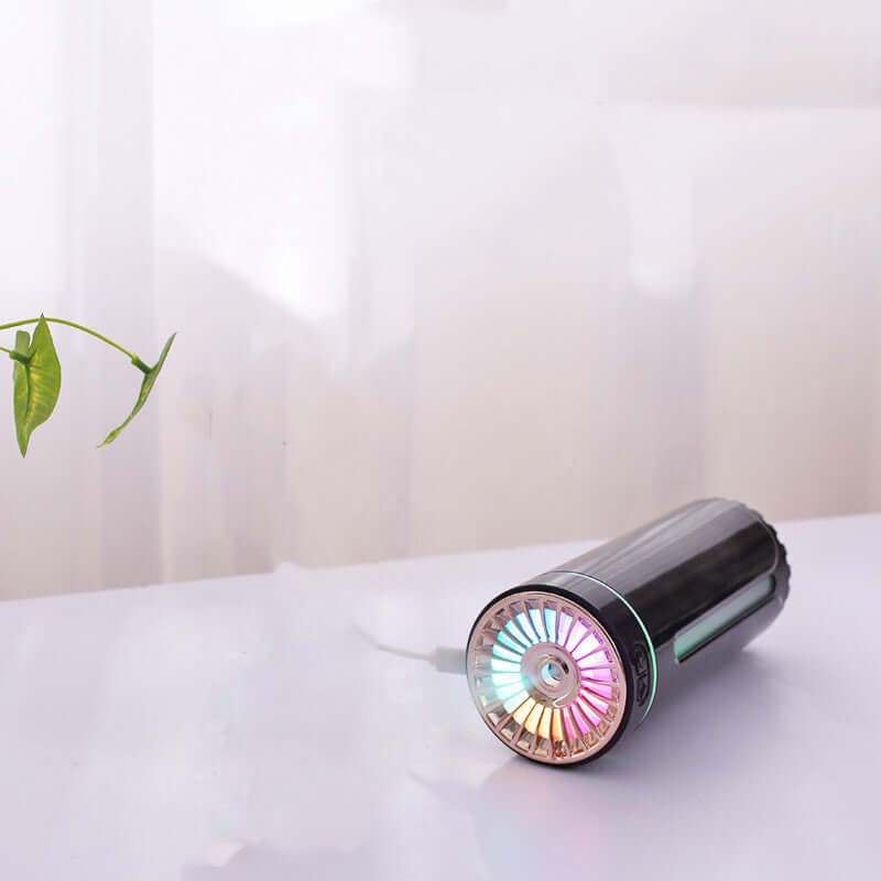 Wireless Air Humidifier Colorful Lights Mute Ultrasonic USB Fogger Diffuser Purifier 800mAh Rechargeabl Cool Mist Maker For Car - Tiktuk shop #