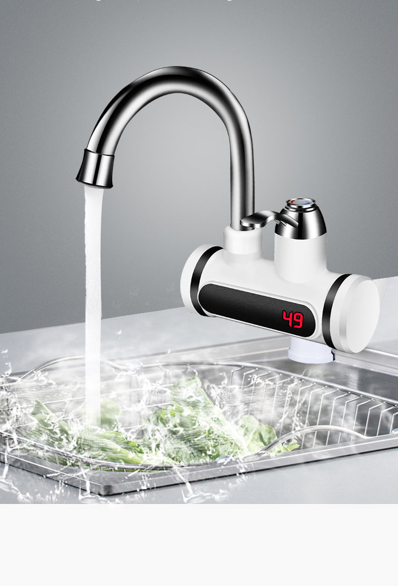 Robinet Électrique de Cuisine с Chauffe-Eau – Affichage de la Température, Eau Chaude et Froide