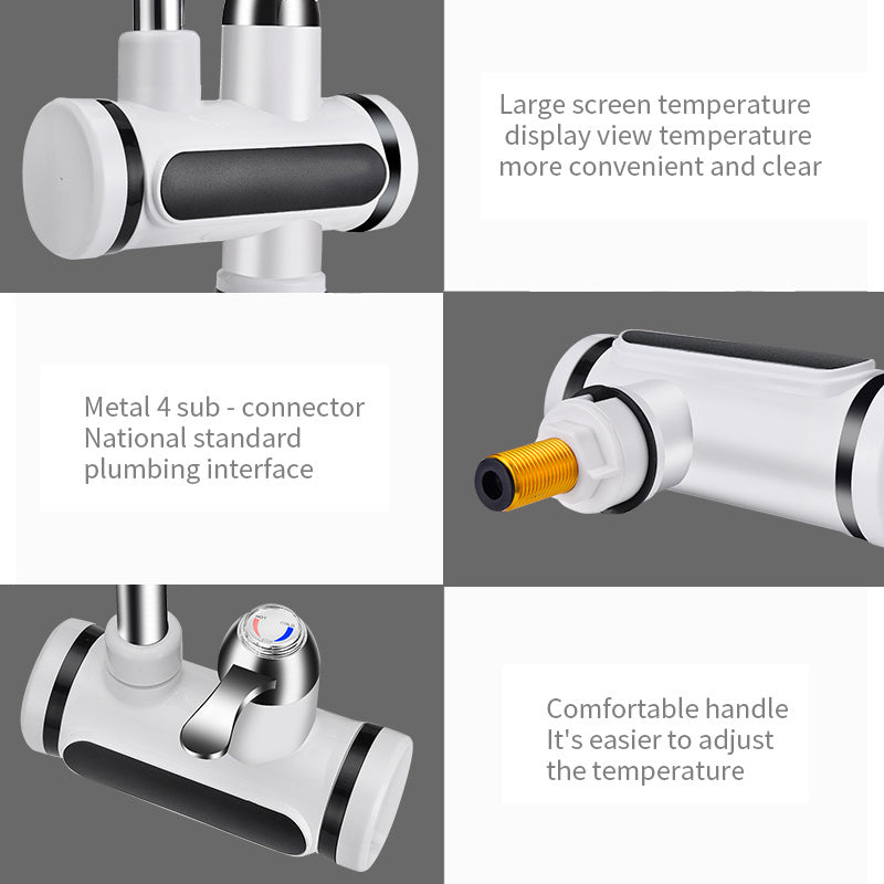 Robinet Électrique de Cuisine avec Chauffe-Eau – Affichage de la Température, Eau Chaude et Froide